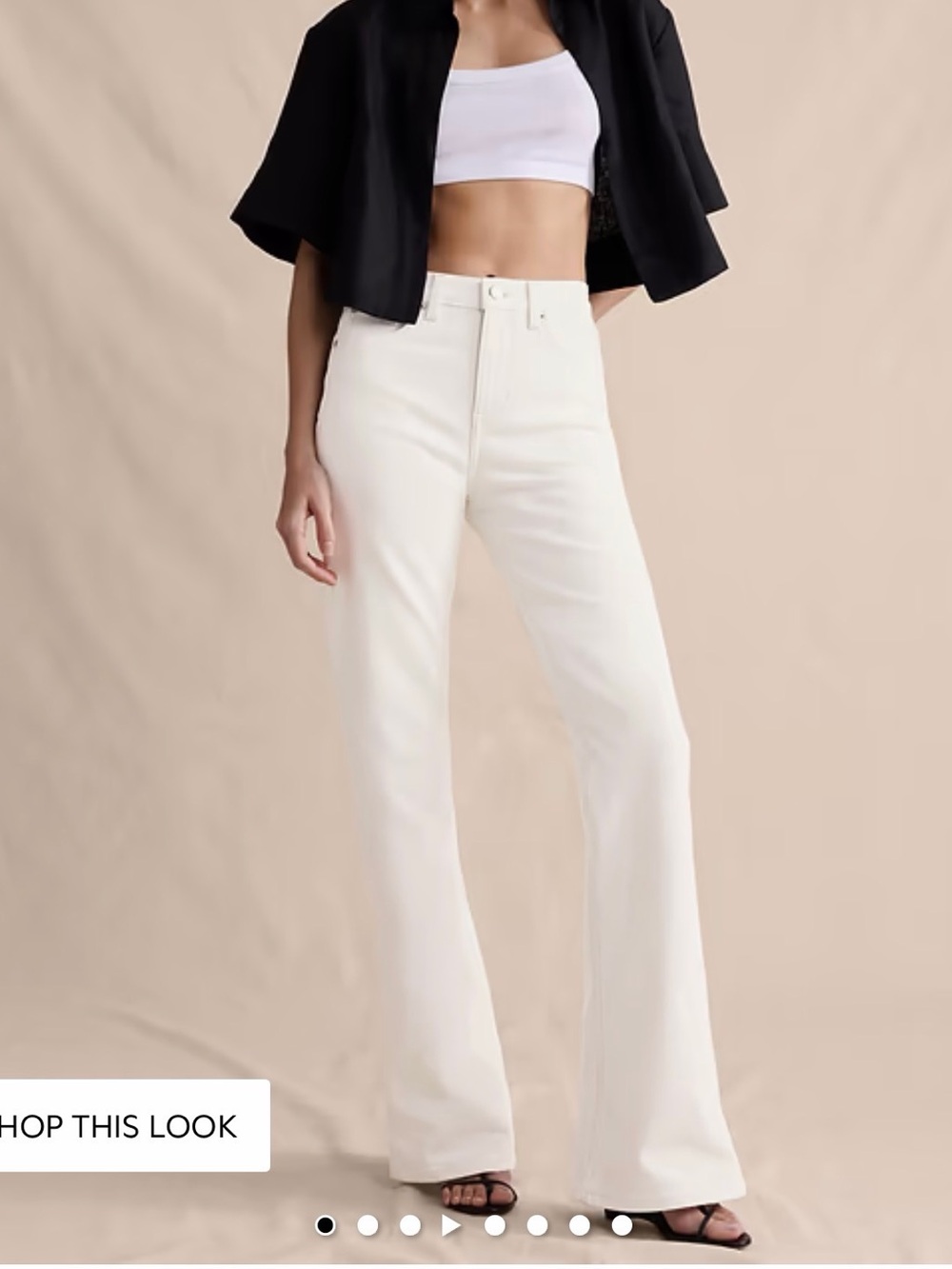 Banana Republic White Jeans